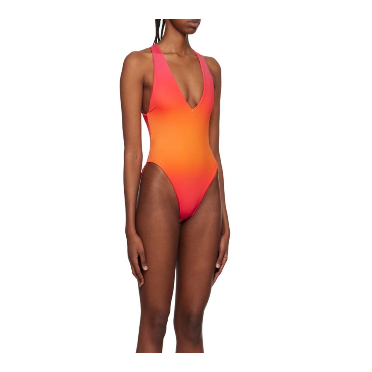 Louisa Ballou High Sea One Piece Swimsuit Gradient Pink Orange Size Xl, Euc — image 2 of 7